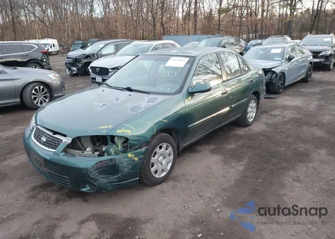 2000 Nissan Sentra Gxe/Xe из США, поврежденный, VIN 3N1CB51D6YL343449